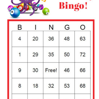 75-Ball Bingo Cards
