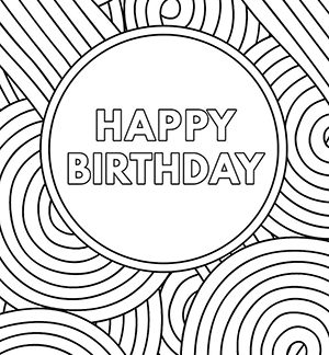 Color Me Birthday Cards
